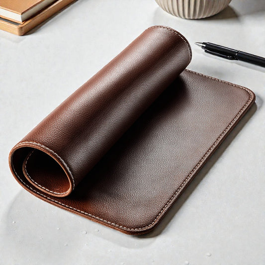 Dual-Sided Premium PU Leather Desk Mat