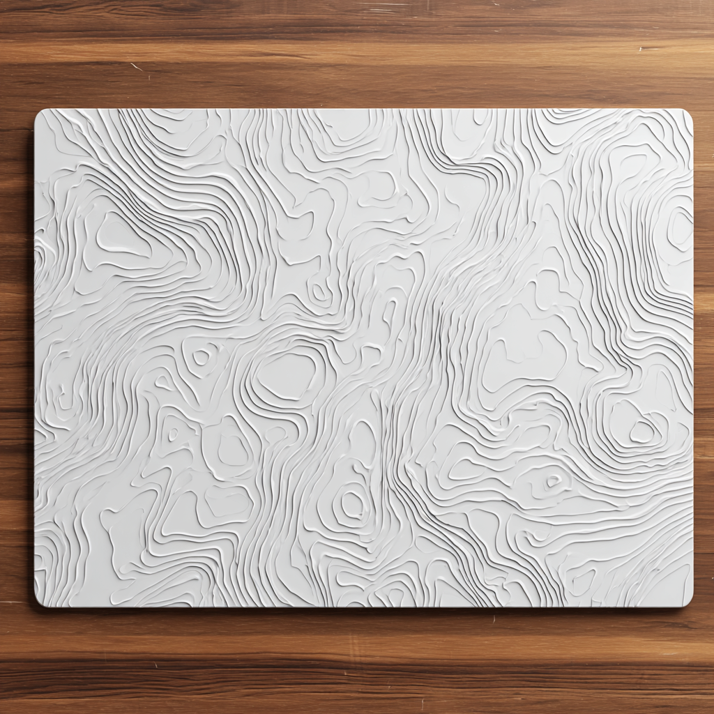 Topographic Design XL Desk Mat