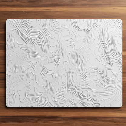 Topographic Design XL Desk Mat