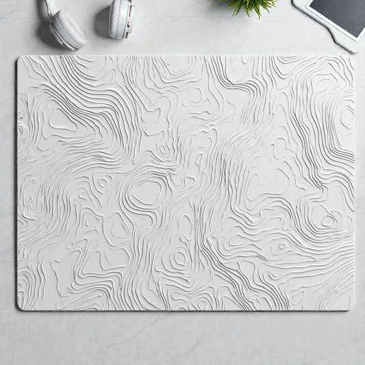 Topographic Design XL Desk Mat